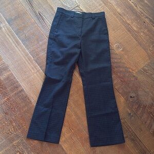 Sandro Sz 38 Pleated Plaid Trousers